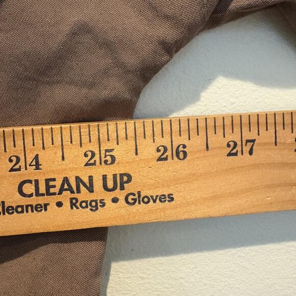 Rock & Roll Shirt Womens XL Brown Shacket Oversized Frayed Hem Made in Italy - Picture 9 of 11